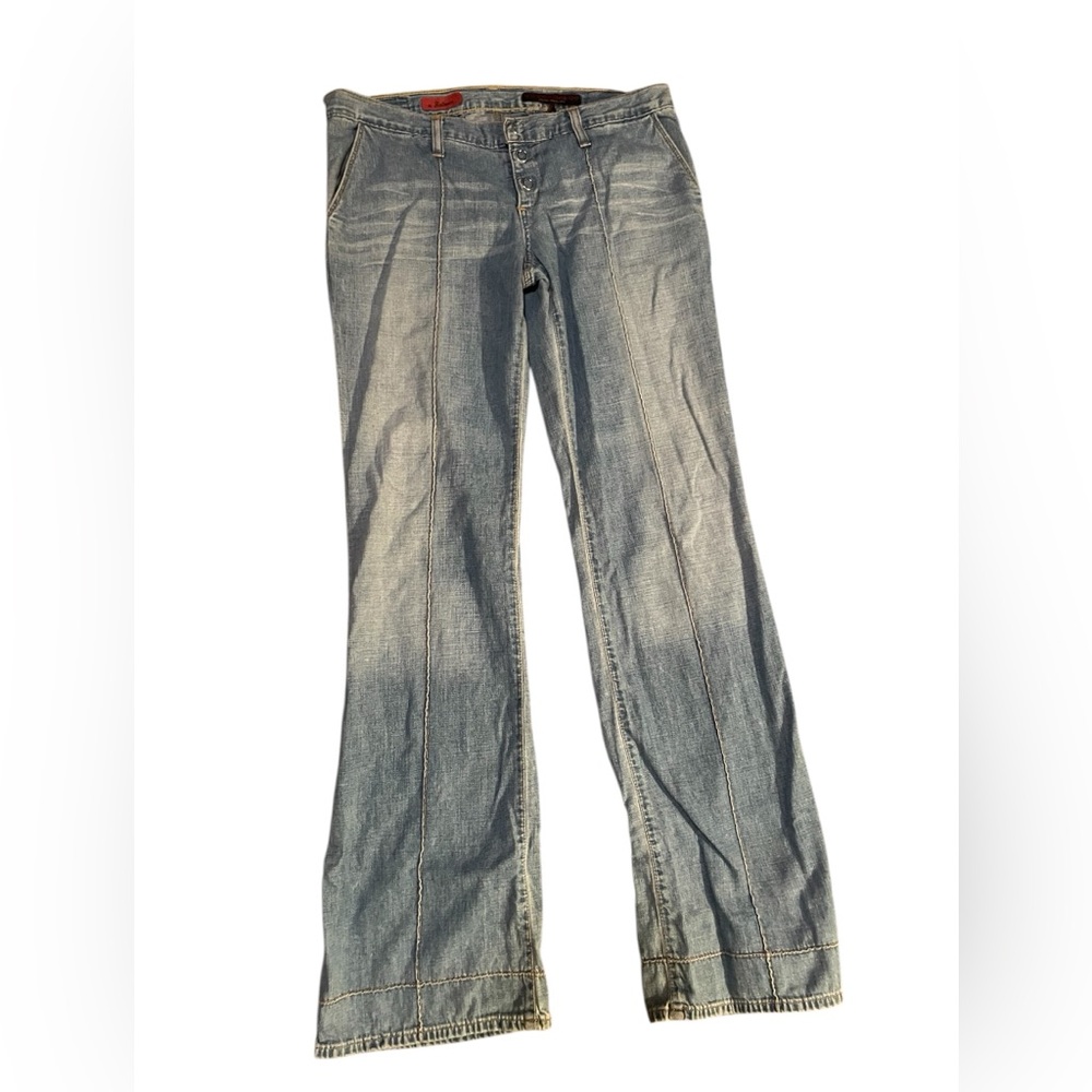 AG Adriano Goldschmied Light Blue Flare Jeans